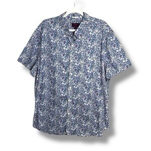 NWT J Crew Men’s Liberty Fabric Floral Short Sleeve Button Down Shirt Size XXL